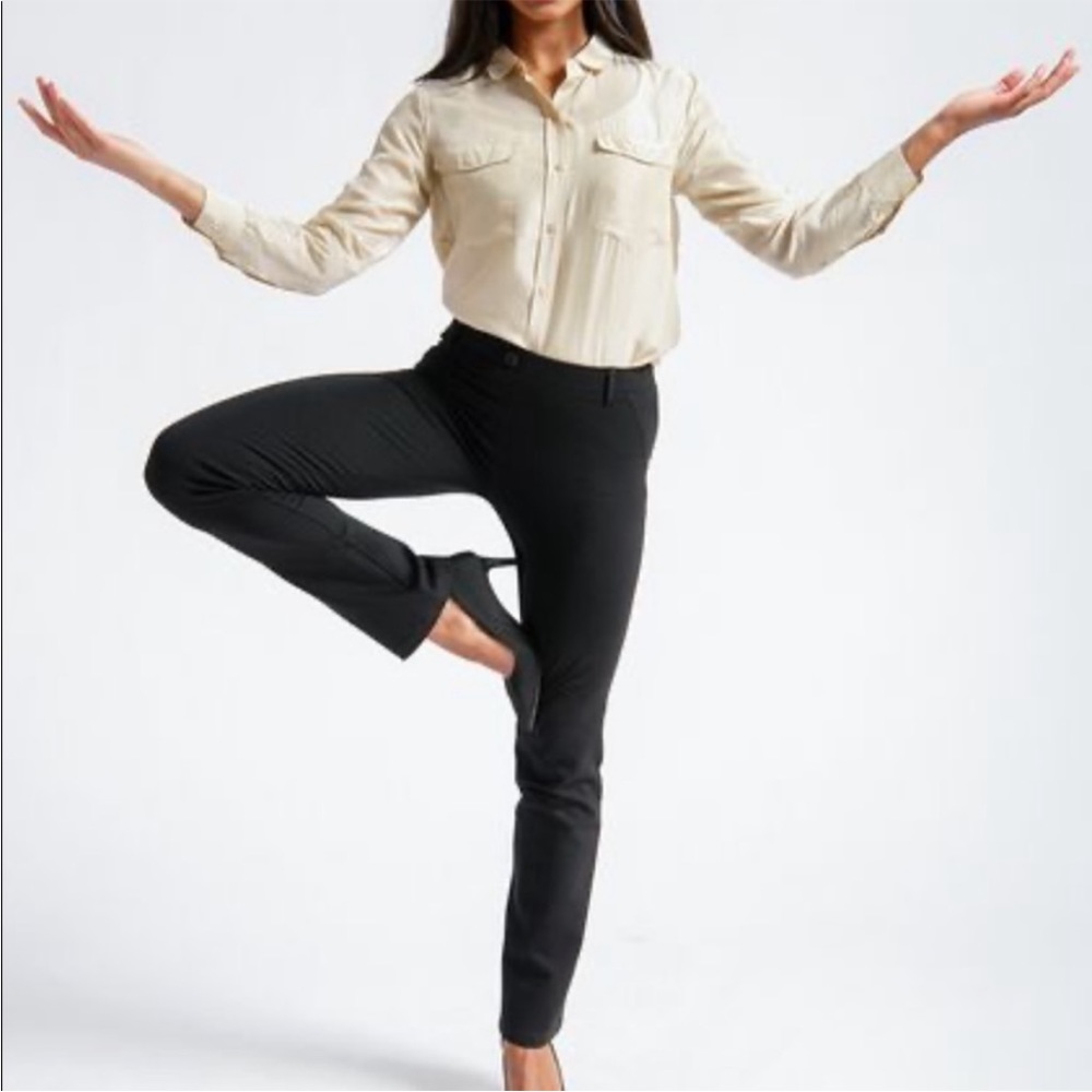 Betabrand  straight leg classic pant size L